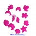 6 pounds three colors Kinetic Sand with three molds